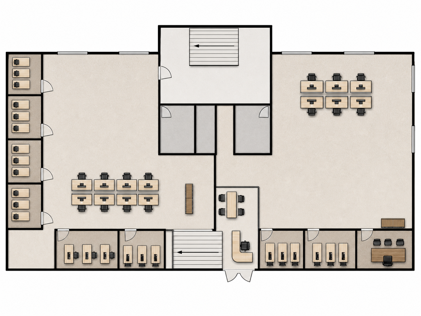 Run 8: overfilled rendered floorplan