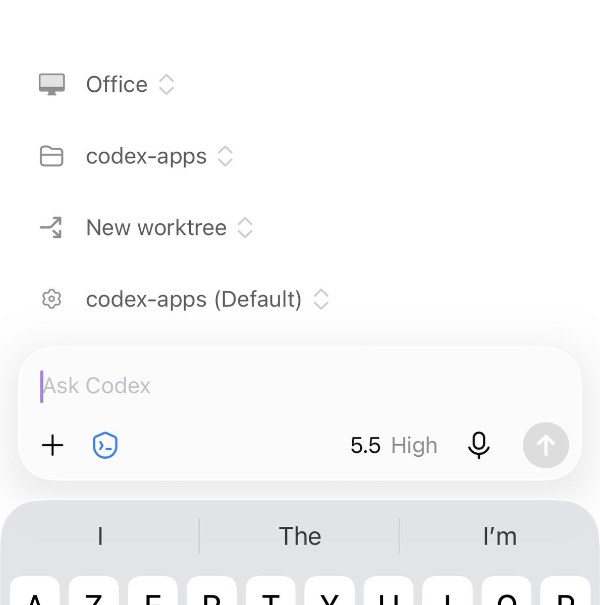 Remote controls for choosing a host, repository, worktree, and environment
