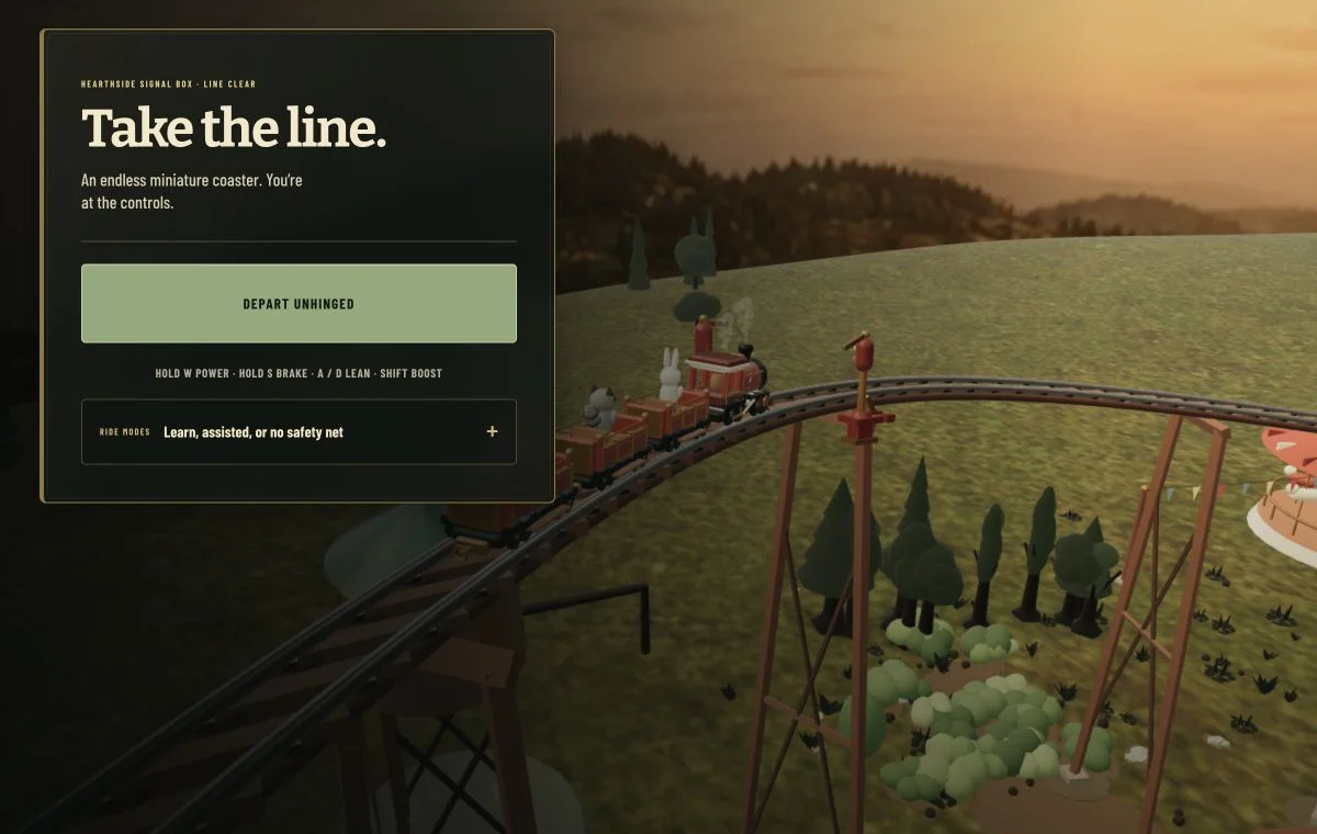 Tiny Rails Rollercoaster final result